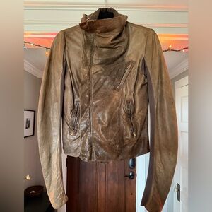 Rick Owens Leather Women's Biker Jacket